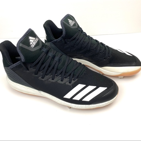 New Adidas Icon 4 Gum Metal Baseball Cleats - Picture 2 of 12